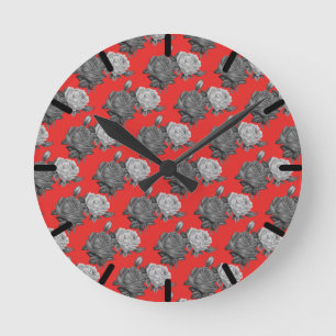 Roses Round Clock
