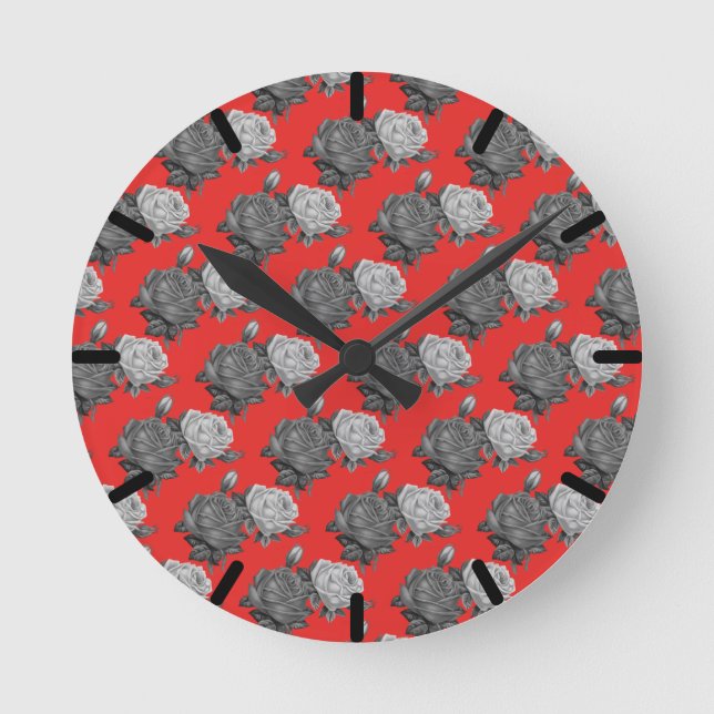 Roses Round Clock (Front)