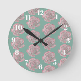 Roses Round Clock