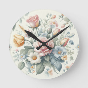 Roses round clock