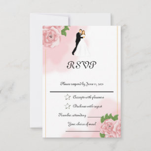 Roses RSVP Card