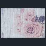 Roses Rustic White Wood Decoupage Tissue Paper<br><div class="desc">Roses Rustic Wood Decoupage Tissue Paper</div>