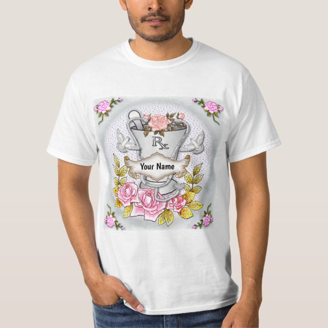 Roses RX Mortar Pestle T-Shirt (Front)