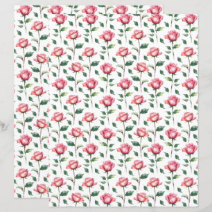 Roses Scrapbook Paper