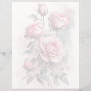 Roses Scrapbook Paper