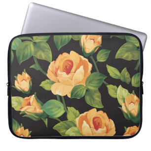 Roses, seamless floral pattern. laptop sleeve