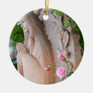 Roses Serenity Prayer Christmas Ornament