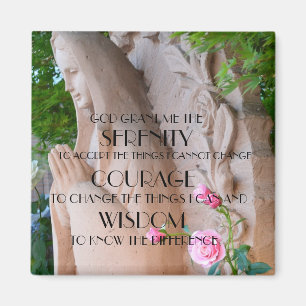 Roses Serenity Prayer Magnet