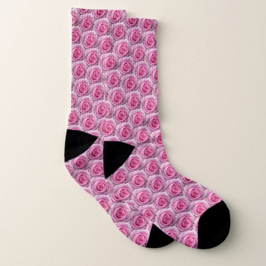 Roses Socks Pink Roses Socks Customise Zazzle.co.uk