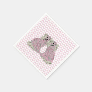 Roses Staffordshire Dogs Magnolia Napkin