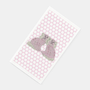 Roses Staffordshire Dogs Magnolia Napkin