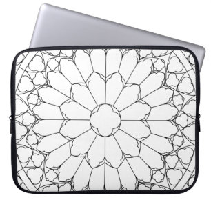 Roses Stained Glass Laptop Sleeve
