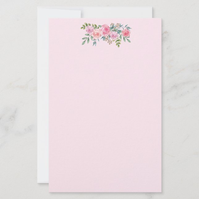 Roses Stationery Paper (Front)