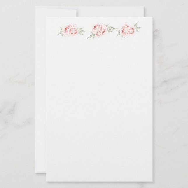 Roses Stationery Paper (Front)