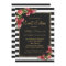 Roses Stripes and Gold Sweet 16 Invitations