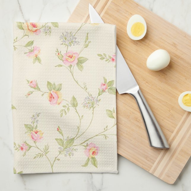 Roses Tea Towel (Quarter Fold)