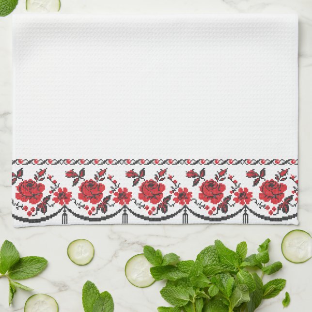 Roses Tea Towel (Folded)