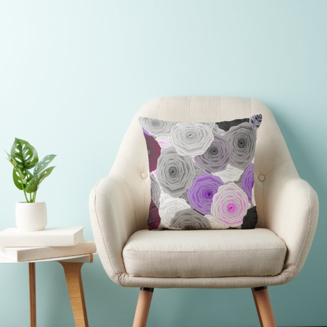 Roses Throw PIllow (Chair)