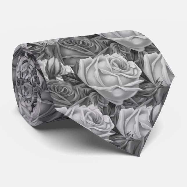 Roses Tie (Rolled)