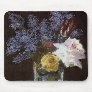 Roses, Tulips, & Lilacs in a Crystal Vase - Mousep Mouse Mat