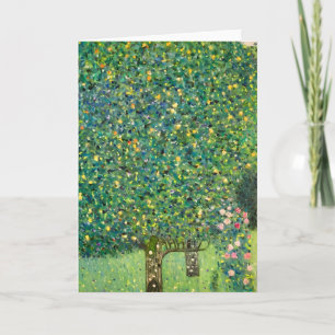Roses Under the Trees Gustav Klimt Art Print Card