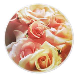 Roses view ceramic knob