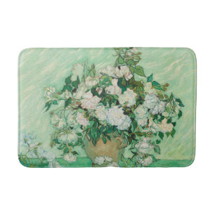 Roses - Vincent van Gogh Bath Mat