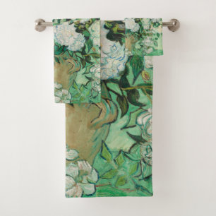 Roses - Vincent van Gogh Bath Towel Set