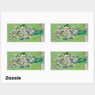 Roses, Vincent van Gogh Rectangular Sticker