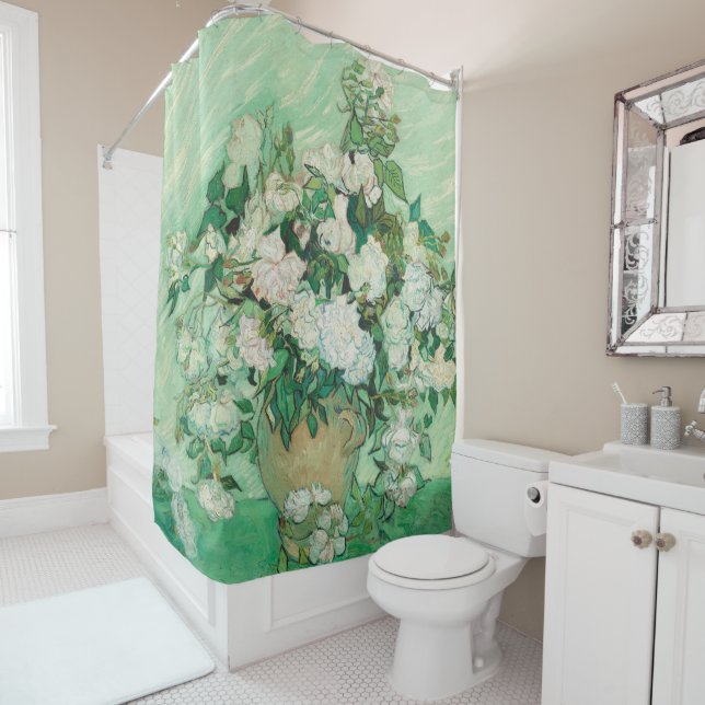 Roses - Vincent van Gogh Shower Curtain (In Situ)