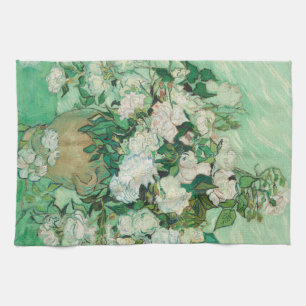 Roses - Vincent van Gogh Tea Towel