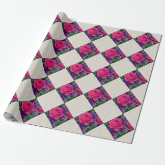 Roses & Violets Wrapping Paper