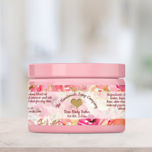 Roses waterproof soap and cosmetics labels