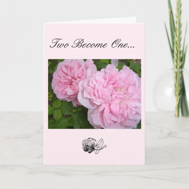 Roses Wedding Congratulations Card (Front)