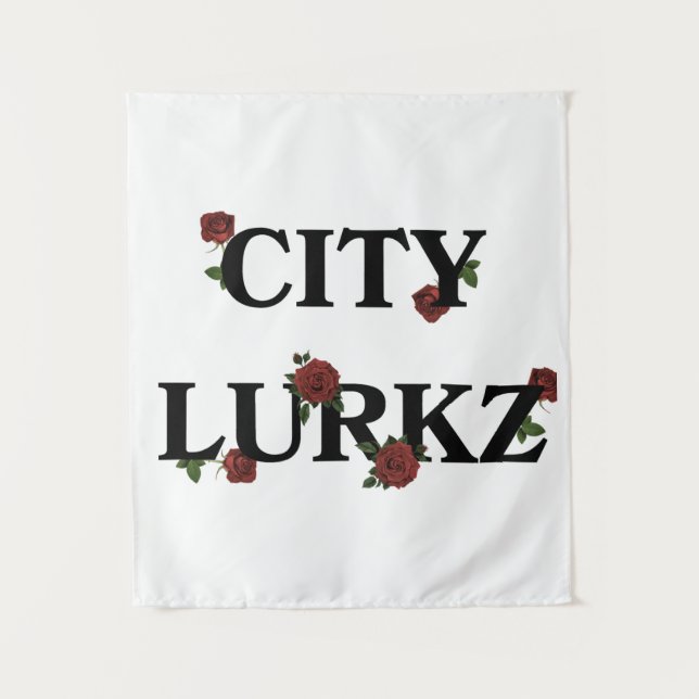 Roses White Tapestry (Front)