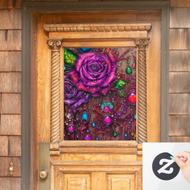 Roses Window Cling (Home Door)