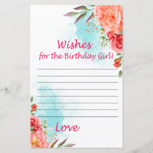 Roses Wishes for the birthday girl