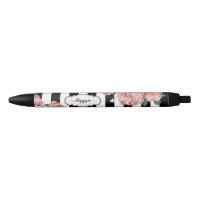 Roses with Black and White Stripes