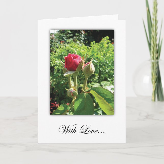 Roses with love Greeting card (Front)