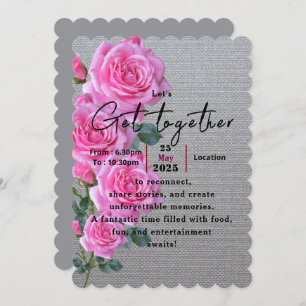 Roses with memories  invitation