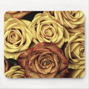 Roses yellow and red mouse mat