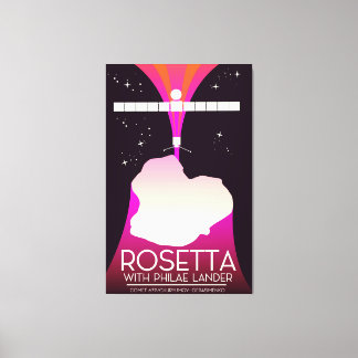Rosetta & Philae Lander Space Art. Canvas Print