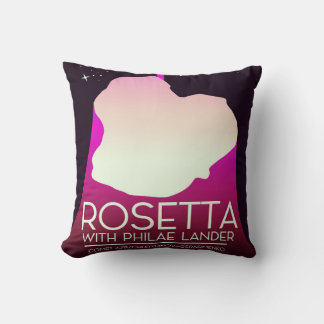 Rosetta & Philae Lander Space Art. Cushion