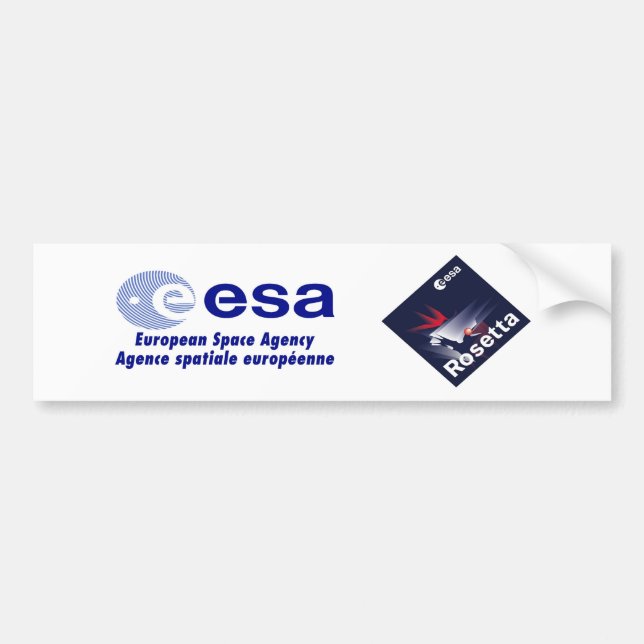Rosetta Spacecraft Bumper Sticker (Front)