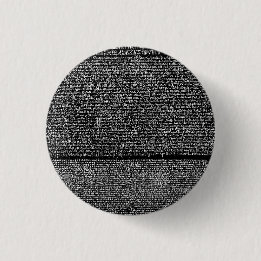 Rosetta Stone 3 Cm Round Badge