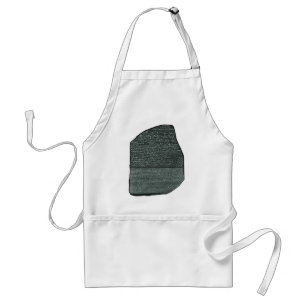 Rosetta Stone Ancient Egyptian hieroglyphs Standard Apron