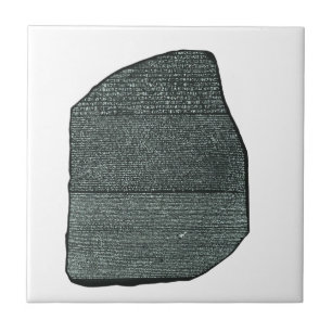 Rosetta Stone Ancient Egyptian hieroglyphs Tile