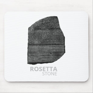 Rosetta Stone pharaoh languages interpretation key Mouse Mat
