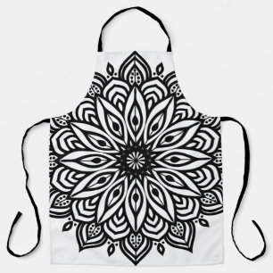 Rosette mandala ornament decor apron