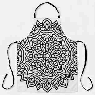 Rosette mandala ornament decor apron